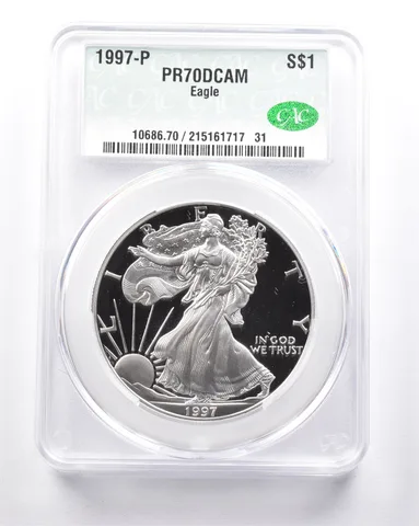 PR70 DCAM 1997-P American Silver Eagle CAC CACG *6282
