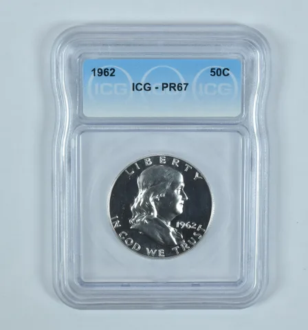 1962 Franklin Half Dollar PR67 ICG