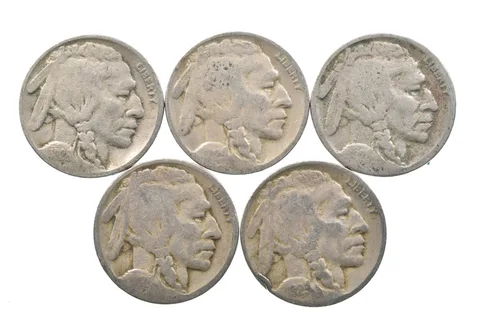 BETTER Lot 1928-S 1929-D 1928-S 1927-D 1929-S Buffalo Nickel Collection *090