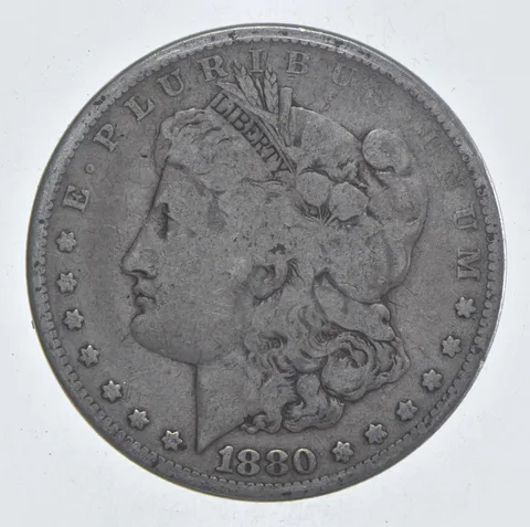 Early - 1880 Morgan Silver Dollar - 90% US Coin *118