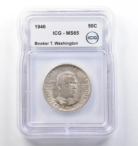 1946 Booker T Washington Commemorative Half Dollar MS65 ICG *0162