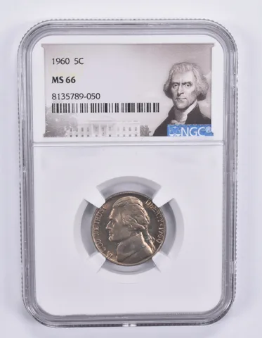 1960 Jefferson Nickel MS66 NGC Special Label