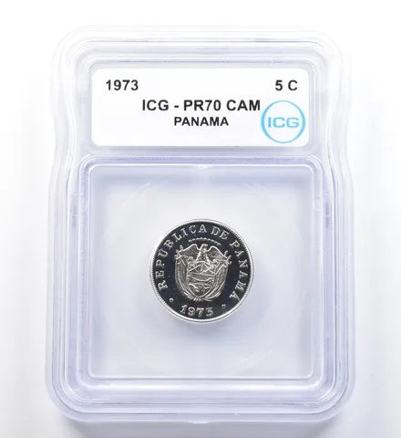 1973 Panama 5 Cents PR70 CAM ICG a1146