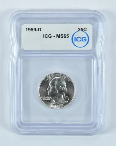 1959-D Washington Quarter MS65 ICG