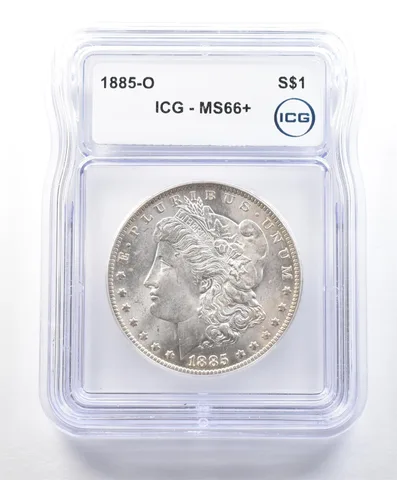1885-O Morgan Silver Dollar MS66+ ICG a9010