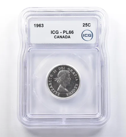 1963 Canada 25 Cents PL66 ICG *0228