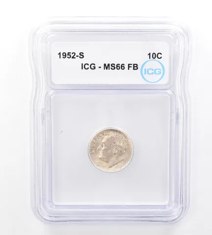 1952-S Roosevelt Dime MS66 FB ICG *1596