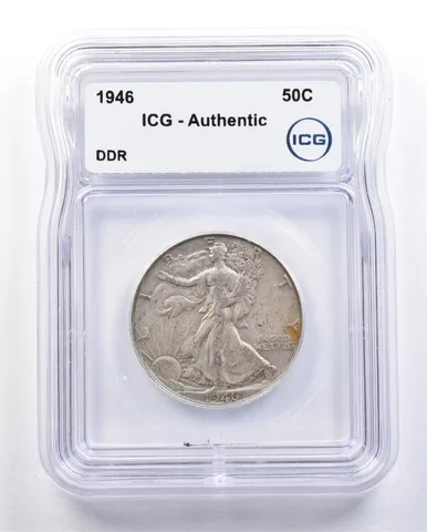 1946 Walking Liberty Half Dollar DDR Authentic ICG *1663