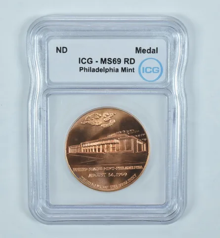 (ND) Bronze Medal Philadelphia Mint MS69 RD ICG
