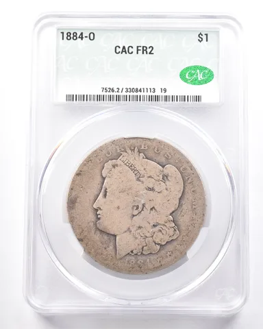 1884-O Morgan Silver Dollar FR2 CAC Lowball *7270