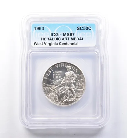 1963 So Called Half Dollar West Virginia Centennial MS67 ICG *8526