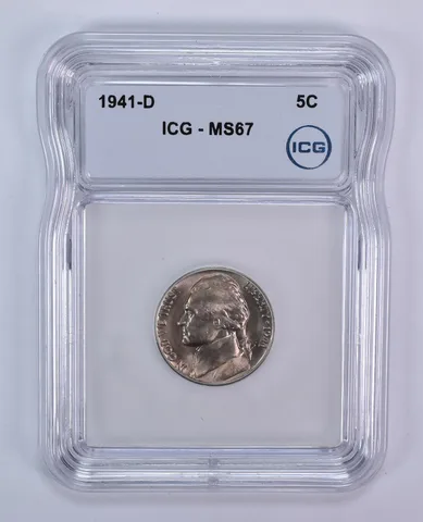 1941-D Jefferson Nickel MS67 ICG
