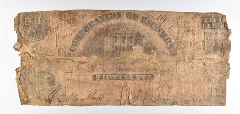 1860s 50 Cents Richmond VA Obsolete Note *8875
