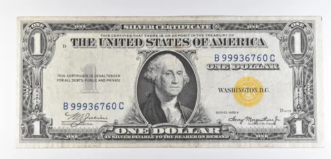 1935 A $1 Silver Certificate Yellow Seal *4650