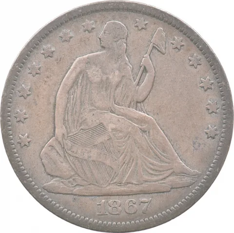 1867-S Seated Liberty Half Dollar *7583