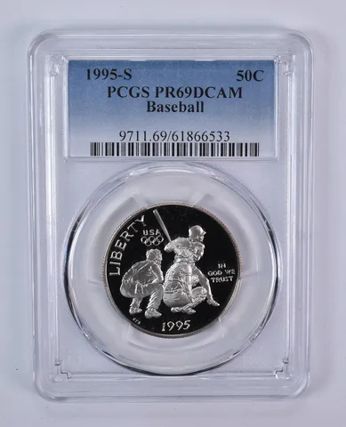1995-S Olympic Baseball Commemorative Half Dollar PR69 DCAM PCGS