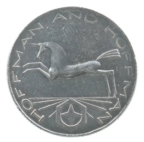 1981 1 Oz Silver Hoffman And Hoffman Unicorn a0744