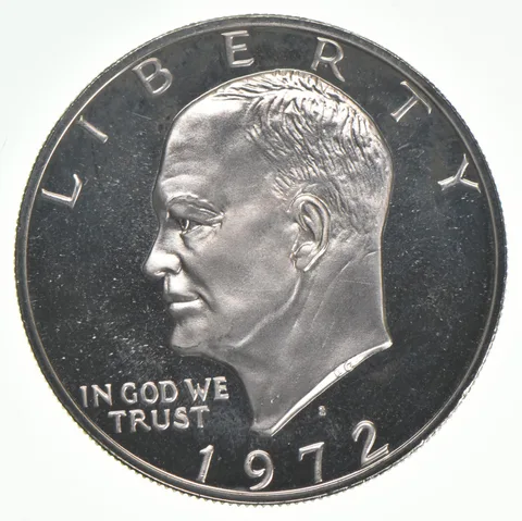 1972-S Eisenhower Dollar 40% SILVER - PROOF Cameo (1 coin)