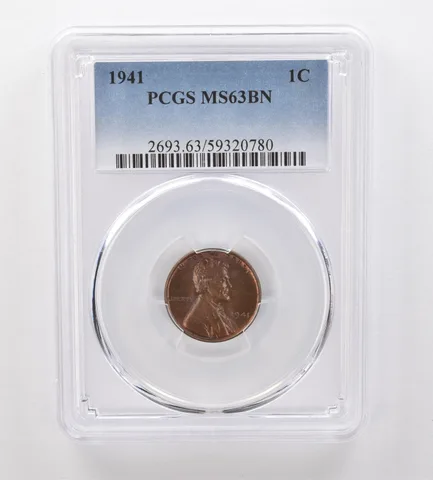 1941 Lincoln Wheat Cent MS63 BN PCGS Beautiful Tone *2063