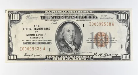1929 $100 National Currency Minneapolis MN Brown Seal *9680