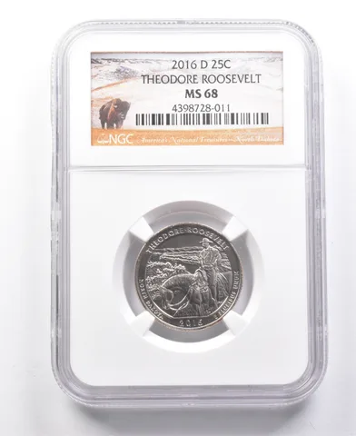 2016-D Washington Quarter Theodore Roosevelt MS68 NGC a7703