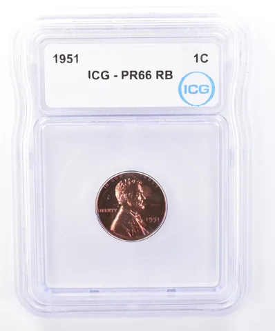 1951 Lincoln Wheat Cent PR66 RB ICG Beautiful Tone *9300