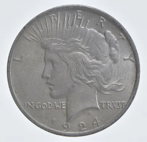 Better - 1924 Peace Silver Dollar - 90% US Coin *665