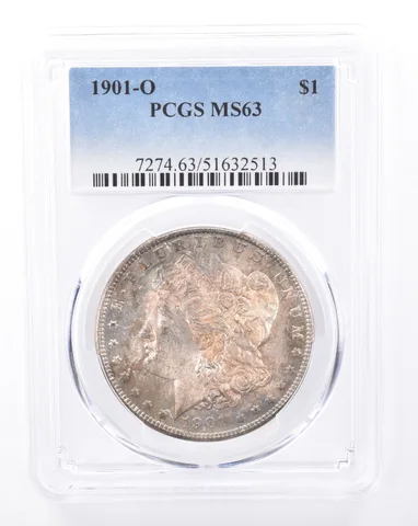 1901-O Morgan Silver Dollar MS63 PCGS Beautiful Tone *9427