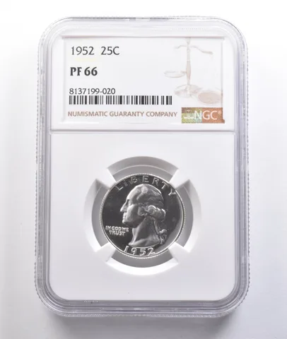 1952 Washington Quarter PF66 NGC Great Contrast *6943