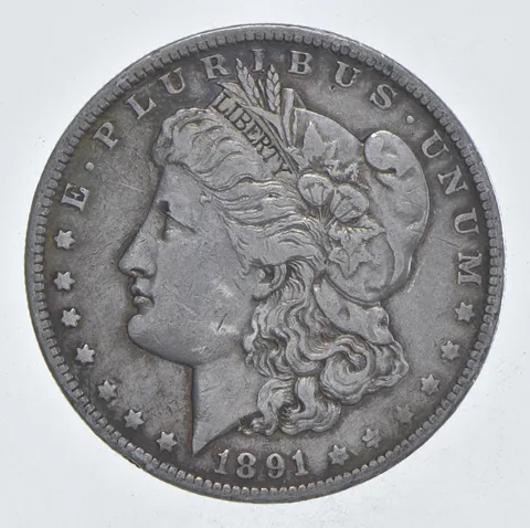 Early - 1891-O Morgan Silver Dollar - 90% US Coin *977