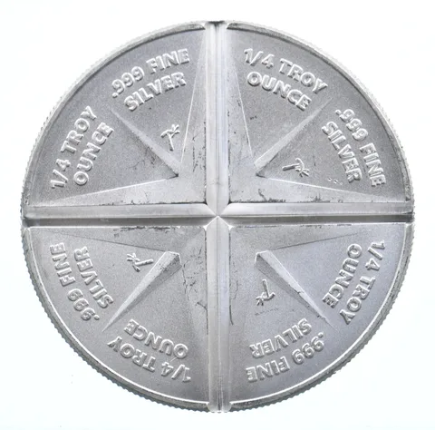 VINTAGE Art Bar/RoundAmerican Prospector 1 Oz. .999 SilverOne Troy Ounce *868