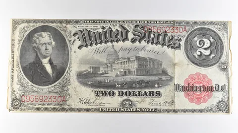 1917 $2 Legal Tender Large Note Red Seal *3082