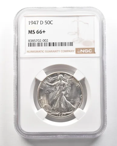 1947-D Walking Liberty Half Dollar MS66+ NGC a4705