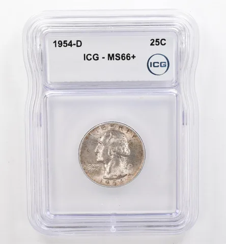 1954-D Washington Quarter MS66+ ICG Beautiful Tone *9482
