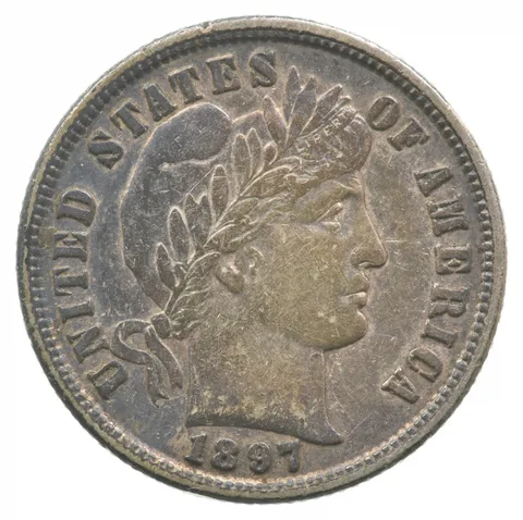 1897 Barber Dime *8240