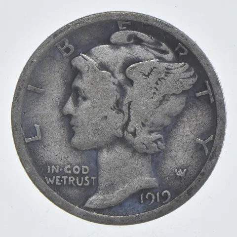 1919 Mercury Dime Estate Coin Collection *999