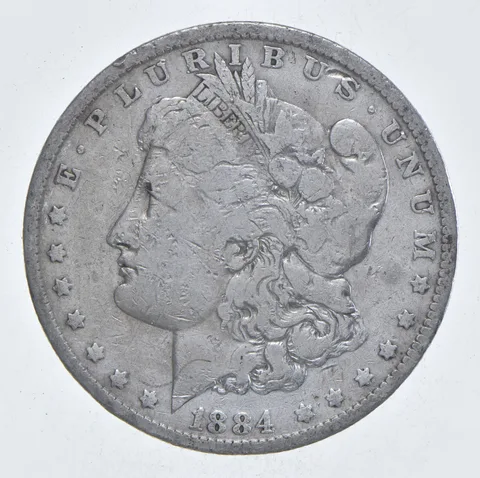 Early - 1884-O Morgan Silver Dollar - 90% US Coin *104