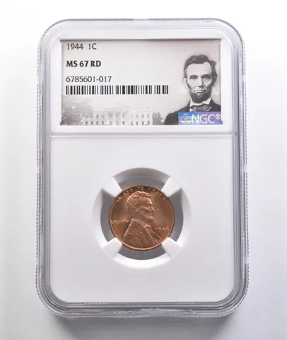 1944 Lincoln Wheat Cent MS67 RD NGC *6830