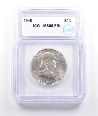 1948 Franklin Half Dollar MS65 FBL ICG *6890