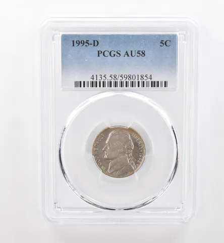 1995-D Jefferson Nickel AU58 PCGS Beautiful Tone *1802