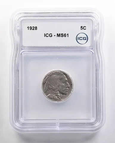 1928 Indian Head Buffalo Nickel MS61 ICG *4424