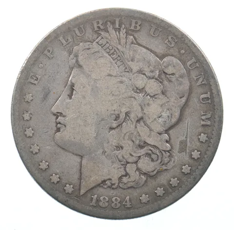 Early - 1884 Morgan Silver Dollar - 90% US Coin *006