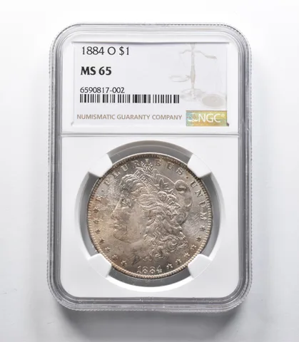 MS65 1884-O Morgan Silver Dollar NGC a9361