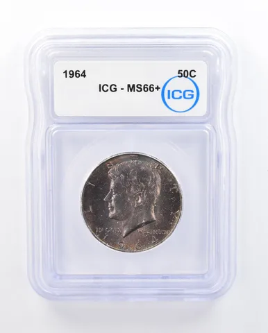 1964 Kennedy Half Dollar MS66+ ICG Beautiful Tone a1909