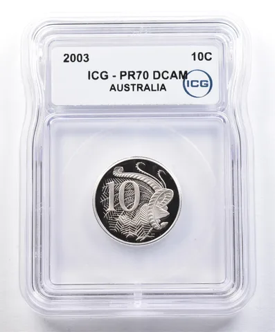 2003 Australia 10 Cents PR70 DCAM ICG *1596
