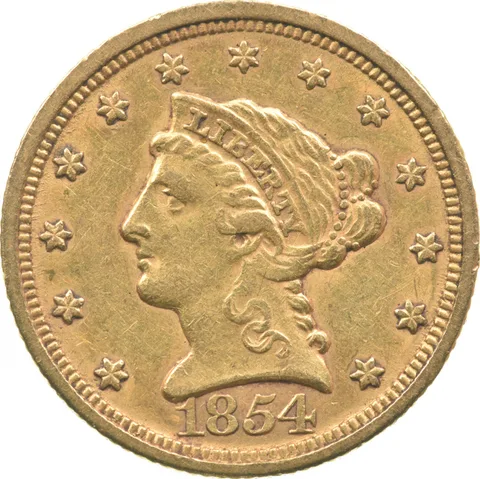 1854-O $2.50 Liberty Head Gold Quarter Eagle *3878