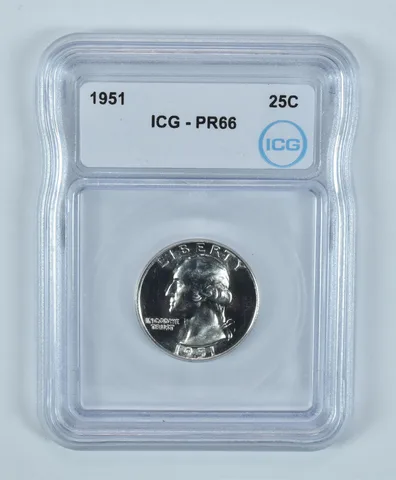 1951 Washington Quarter Silver PR66 ICG