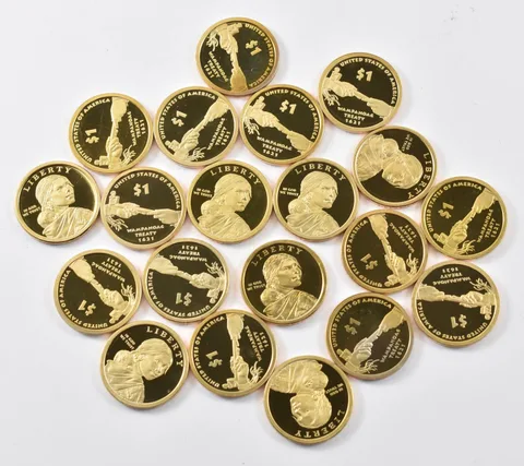 (20) 2011 Sacagawea Dollar Proof ROLL Wampanoag Treaty