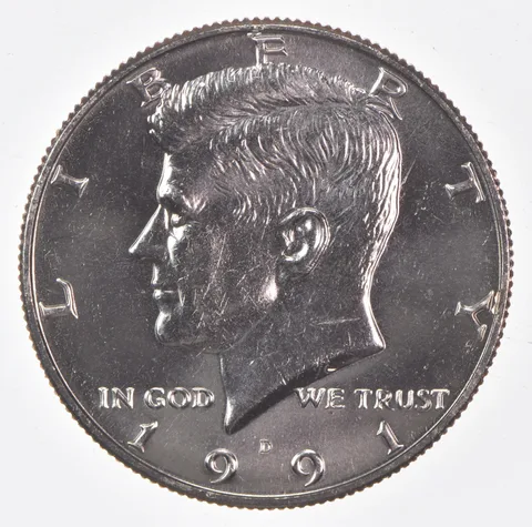 1991-D Kennedy Half Dollar Clad Unc