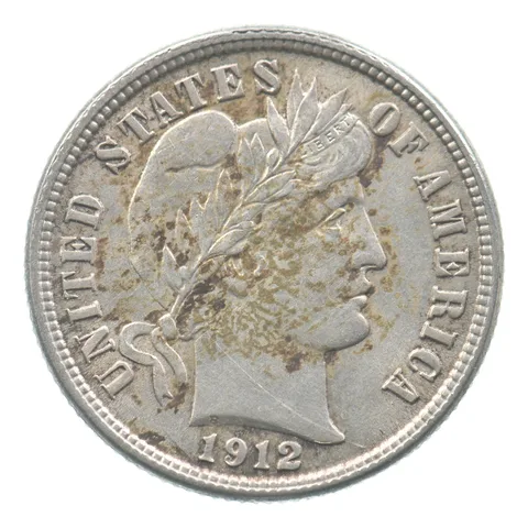 1912 Barber Dime *7728